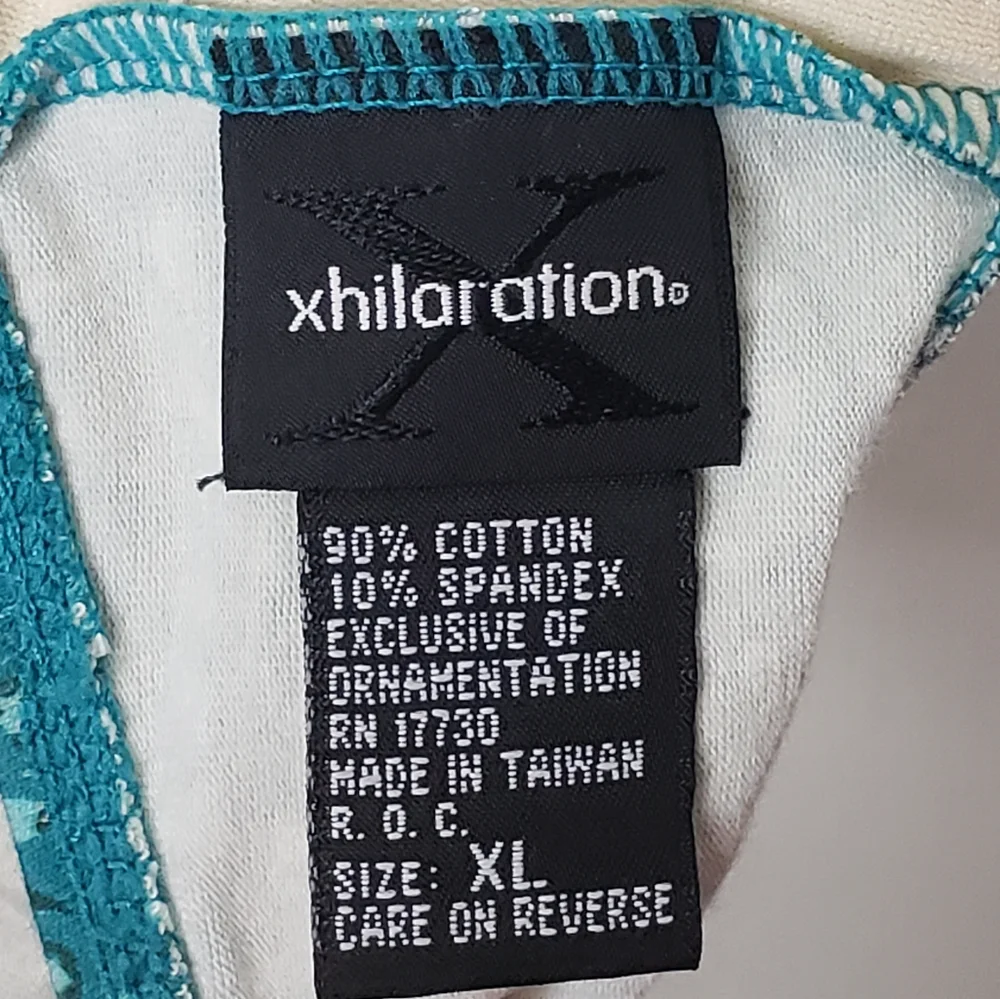 Vintage Y2K Xhilararion Cheetah Print Bikini Top Size XL